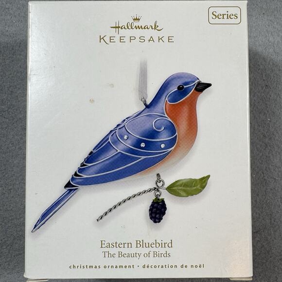 Hallmark 2010 Eastern Bluebird Beauty of Birds Series #6 Ornament KOC Retired - Picture 6 of 13